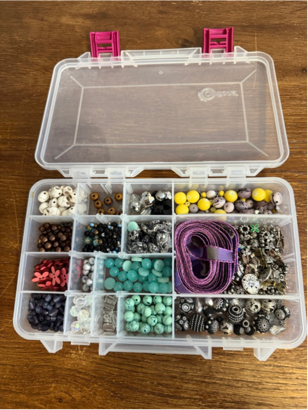Large Bead Jewelry Making Lot Charms Crystal Turquoise Glass Beads Findings Orga